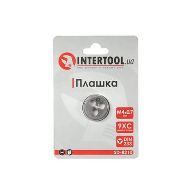 Плашка M4x0,7 мм INTERTOOL SD-8210