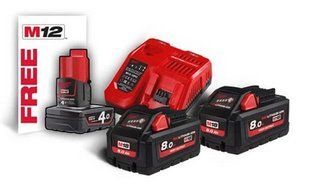 Энергокомплект M18 HNRG-802 (В8 2шт; з/у M12-18FC) MILWAUKEE