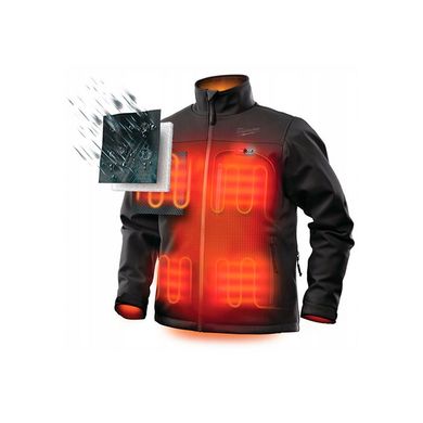 Куртка c электроподогревом премиальная Milwaukee M12 HJ BL4-0 (L), черная 4933464324