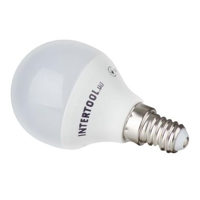 Светодиодная лампа LED 5 Вт, E14, 220 В INTERTOOL LL-0102