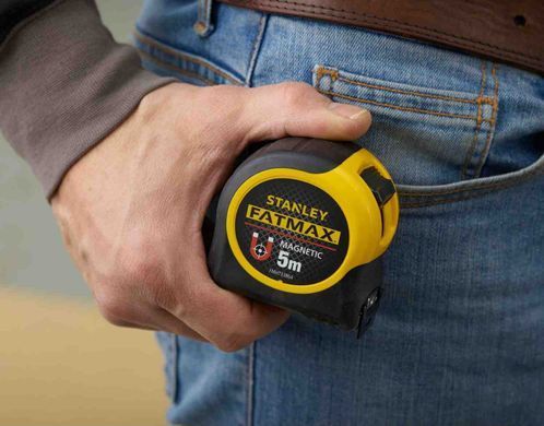 Рулетка вимірювальна FatMax Blade Armor довжиною 5 м, шириною 32 мм, магнітна STANLEY FMHT0-33864