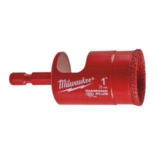 Коронка алмазна Diamond Plus MILWAUKEE, &Oslash;25мм (з хвостовиком)