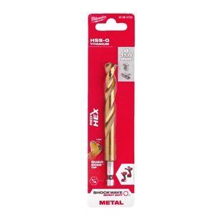 Свердло по металу RedHEX HSS-G TiN MILWAUKEE, діаметр 11,0мм