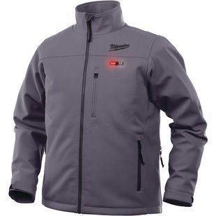 Куртка c электроподогревом премиальная Milwaukee M12 HJ GREY 4-0 XL серая 4933464331