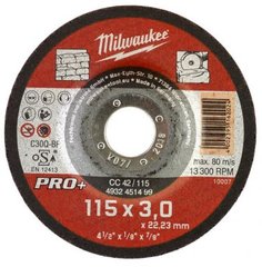 Отрезной диск по камню CC 42/115х3 PRO+ (1 шт) (заказ кратно 25 шт)