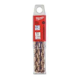 Свердло по металу HSS-Co MILWAUKEE DIN338, діаметр 7,5х109х69мм, (5шт), пластикова коробка