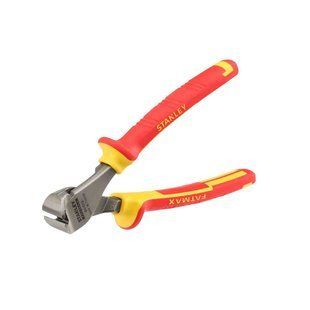 Кусачки електрика MaxSteel VDE 1000V торцеві ізольовані довжиною 165 мм STANLEY 0-84-016