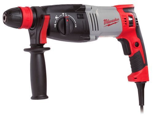 Перфоратор SDS-PLUS MILWAUKEE, PH 28, 820Вт, 3,4Дж (3 режими) (бічна рукоять, обмежувач глибини, кейс)
